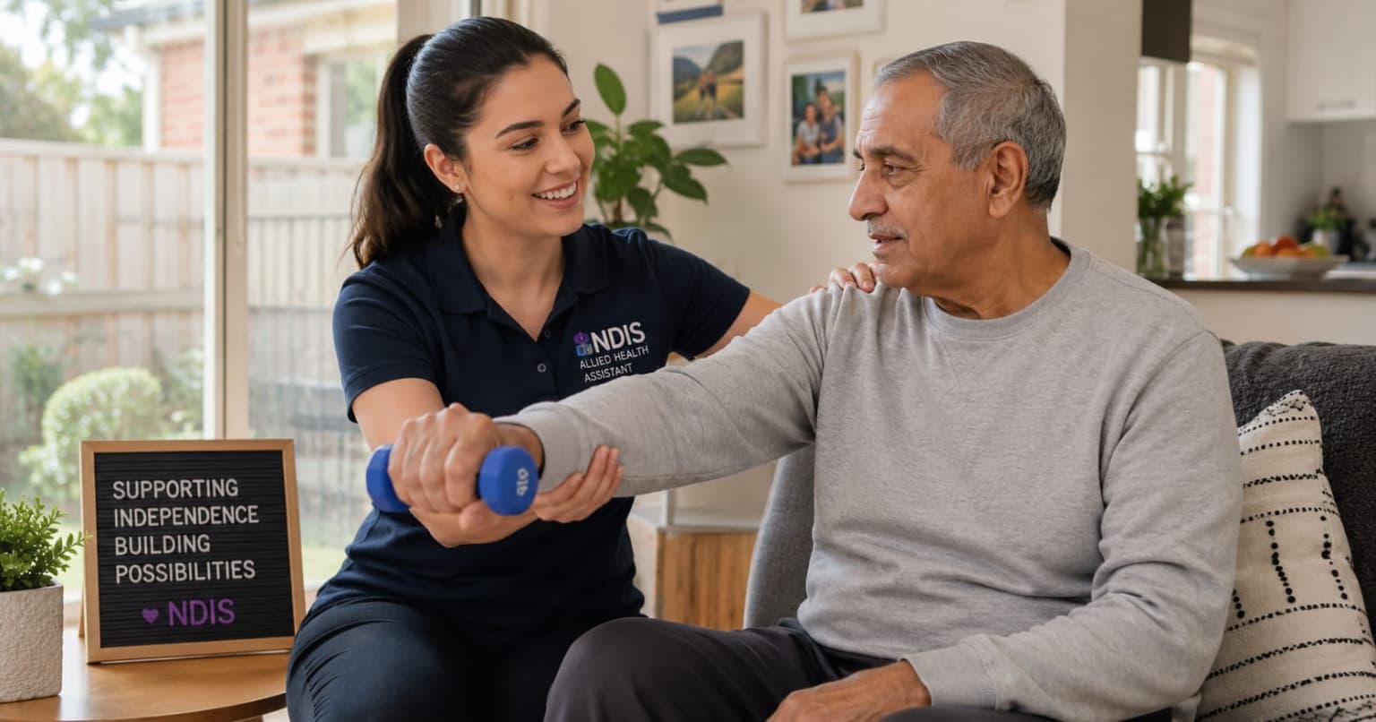 NDIS Allied Health Assistant After Stroke: How David Regained Arm Function at Home